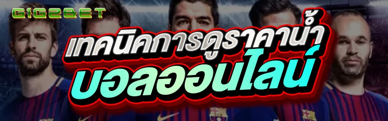 เทคนิคการดูราคาน้ำบอลออนไลน์